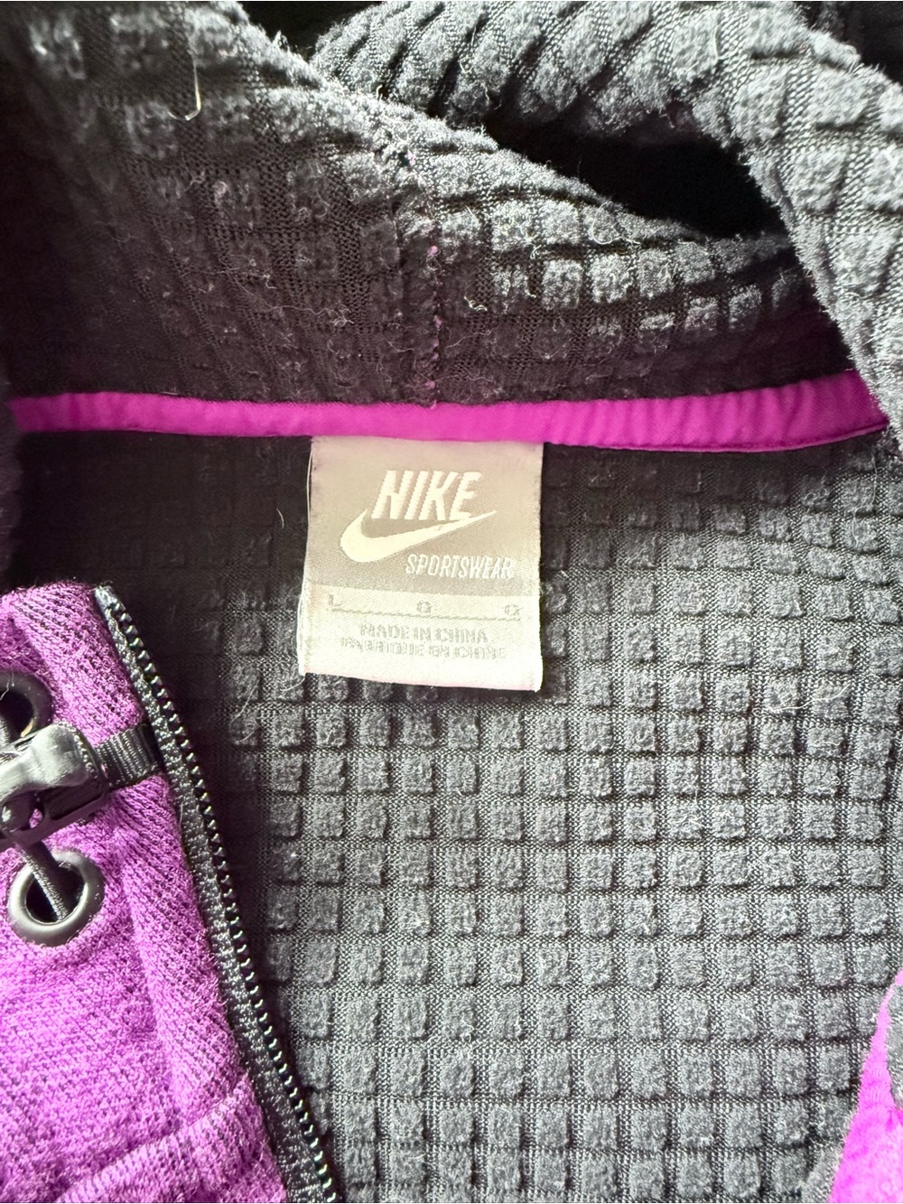 Purple Nike sportswear zip up jacket - Picture 4 of 4